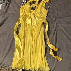 Taboo Yellow Mini Dress